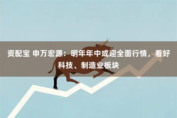 资配宝 申万宏源：明年年中或迎全面行情，看好科技、制造业板块